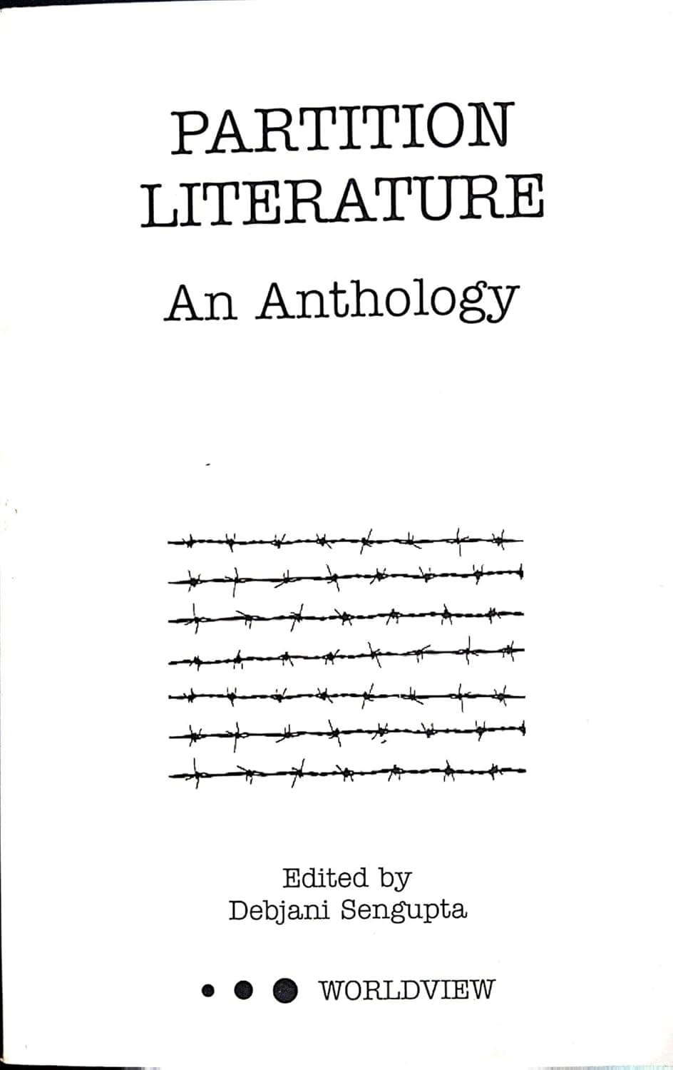 Partition Literature an Anthology