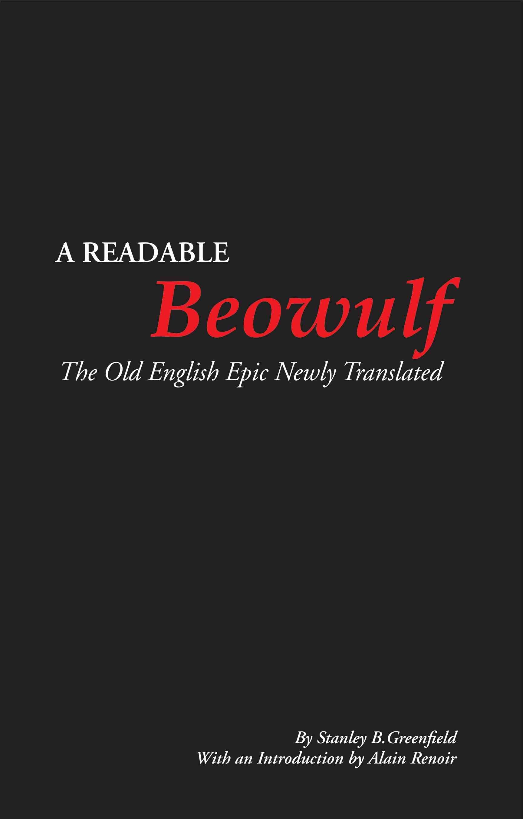 A readable Beowulf the old English Epic Newly Translated